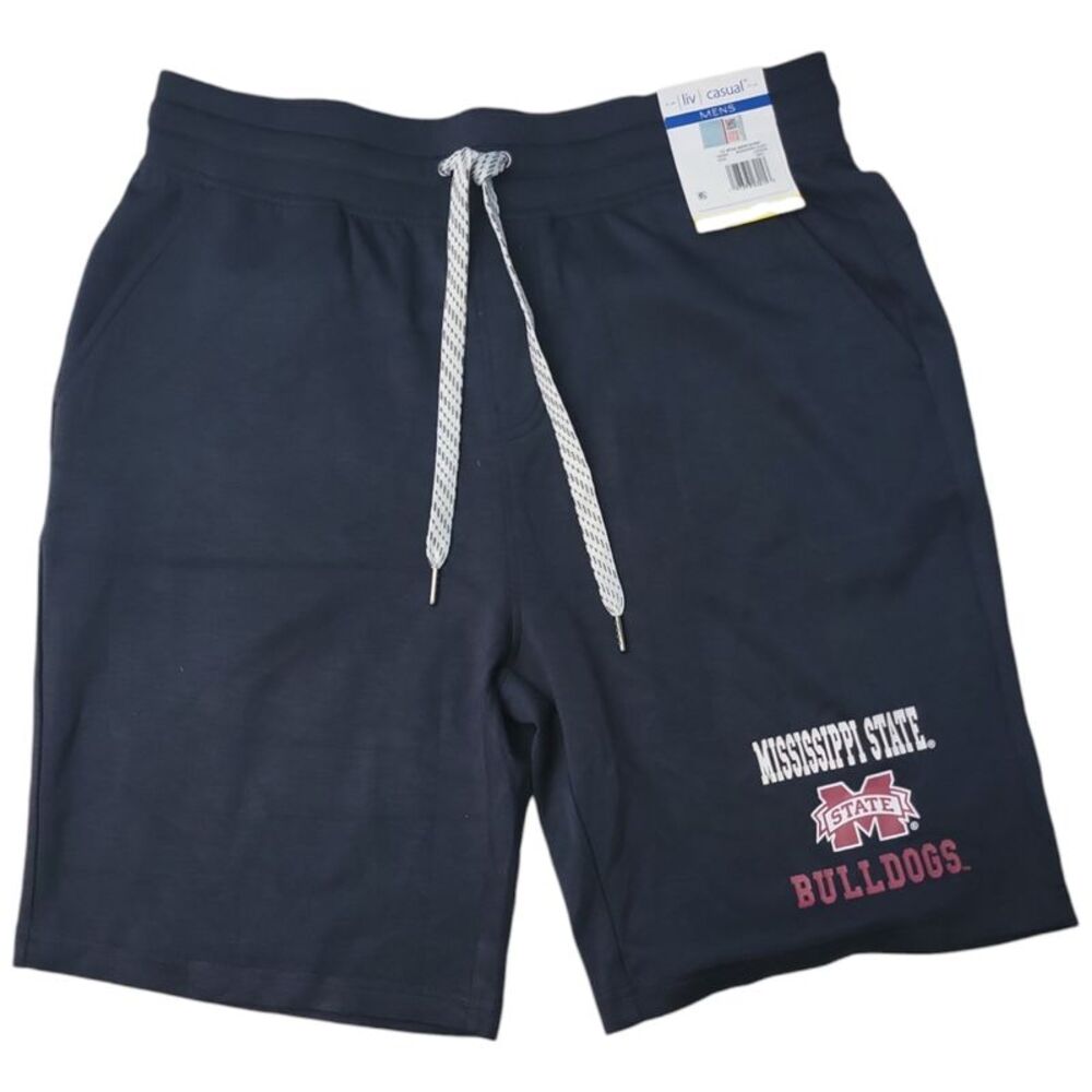 Black Mississippi State Bulldogs - Liv Casual Men's Soft Comfortable Drawstring